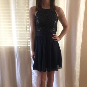 Navy blue event dress